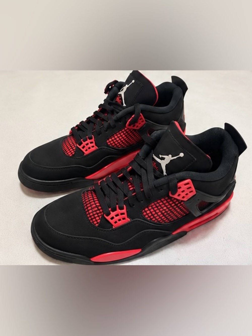 Jordan Retro Low-Top Sneakers in Black and Red